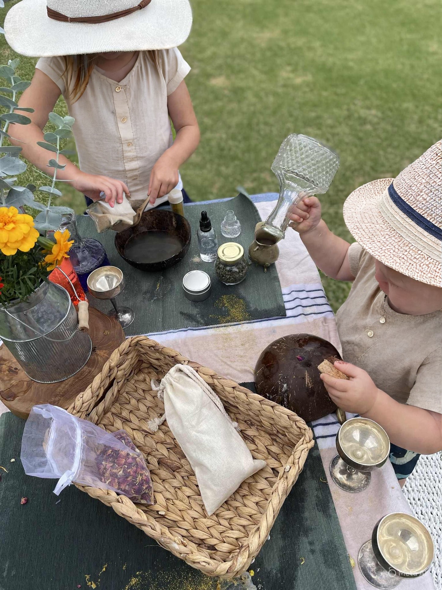 Messy Play Baskets